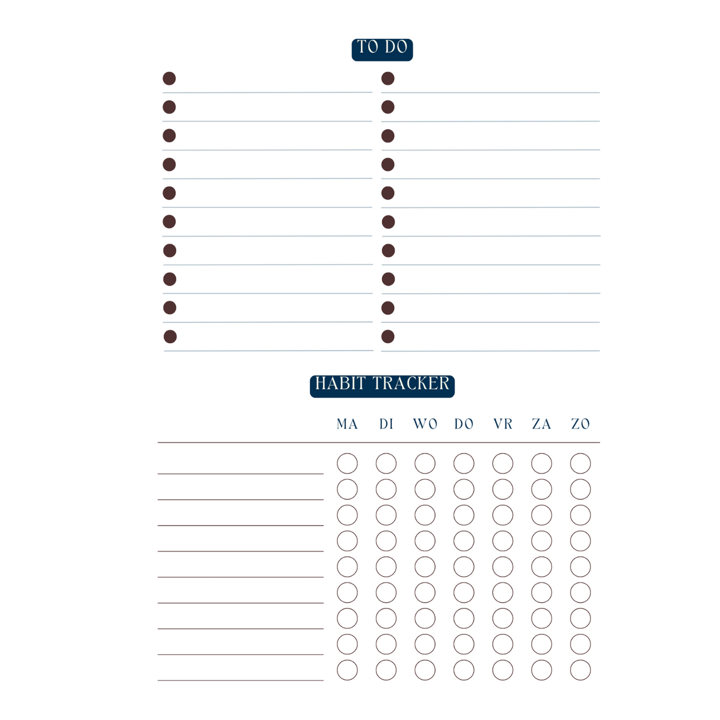 Planner "Mijn tijd, mijn regels"