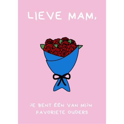 Kaart Lieve mam